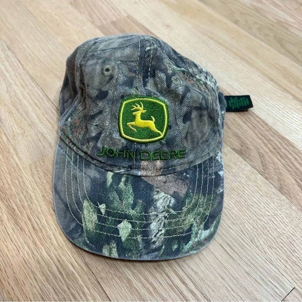 John Deere Toddler Hat Camouflage Green Kids Baseball Cap